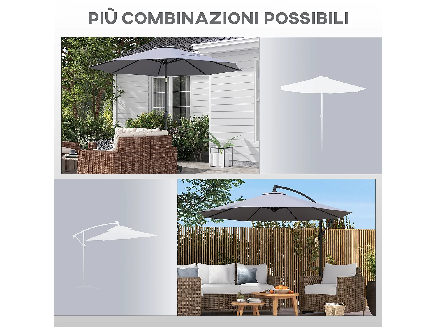 Copertura tappeto elastico ø244x30cm pieghevole e portatile