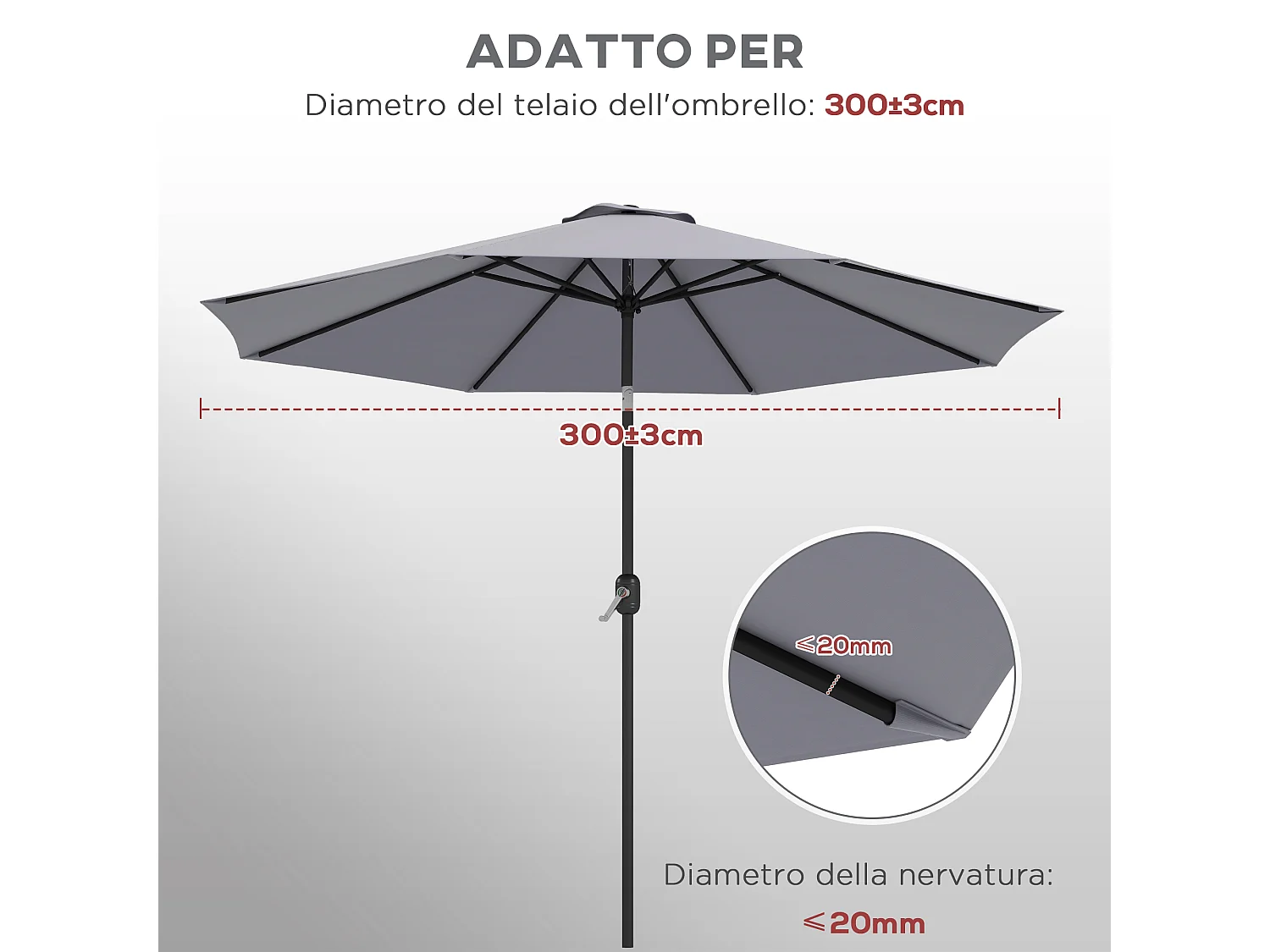 Copertura tappeto elastico ø244x30cm pieghevole e portatile