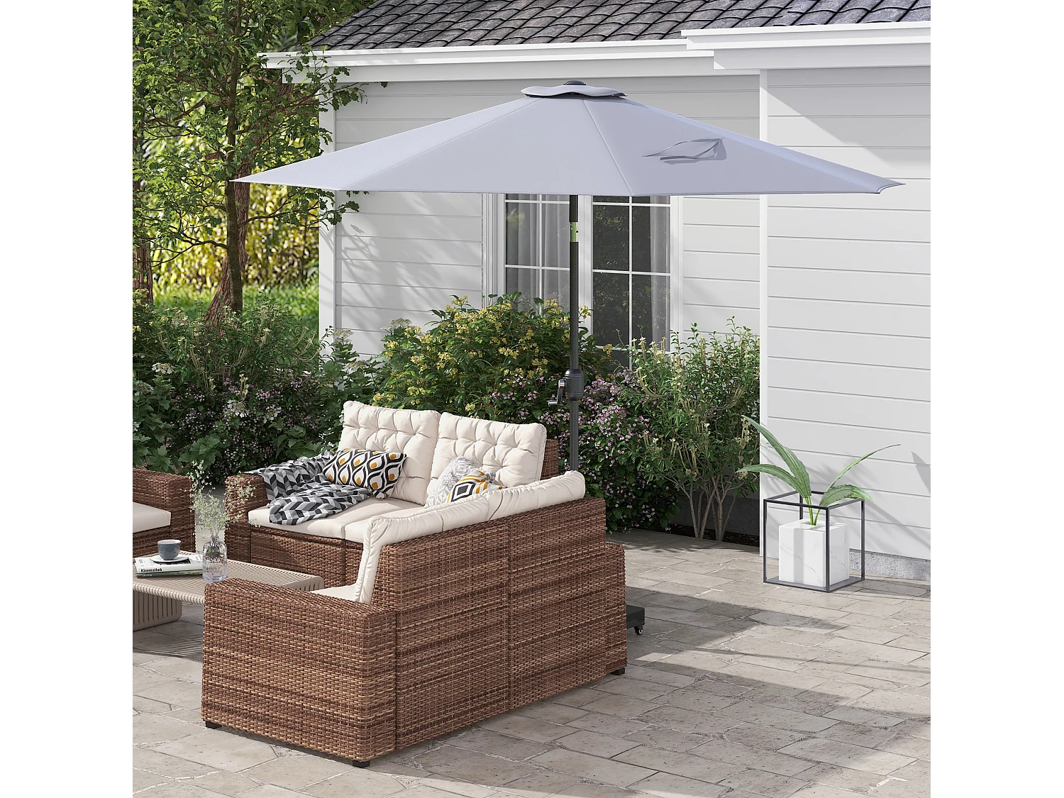 Copertura tappeto elastico ø244x30cm pieghevole e portatile