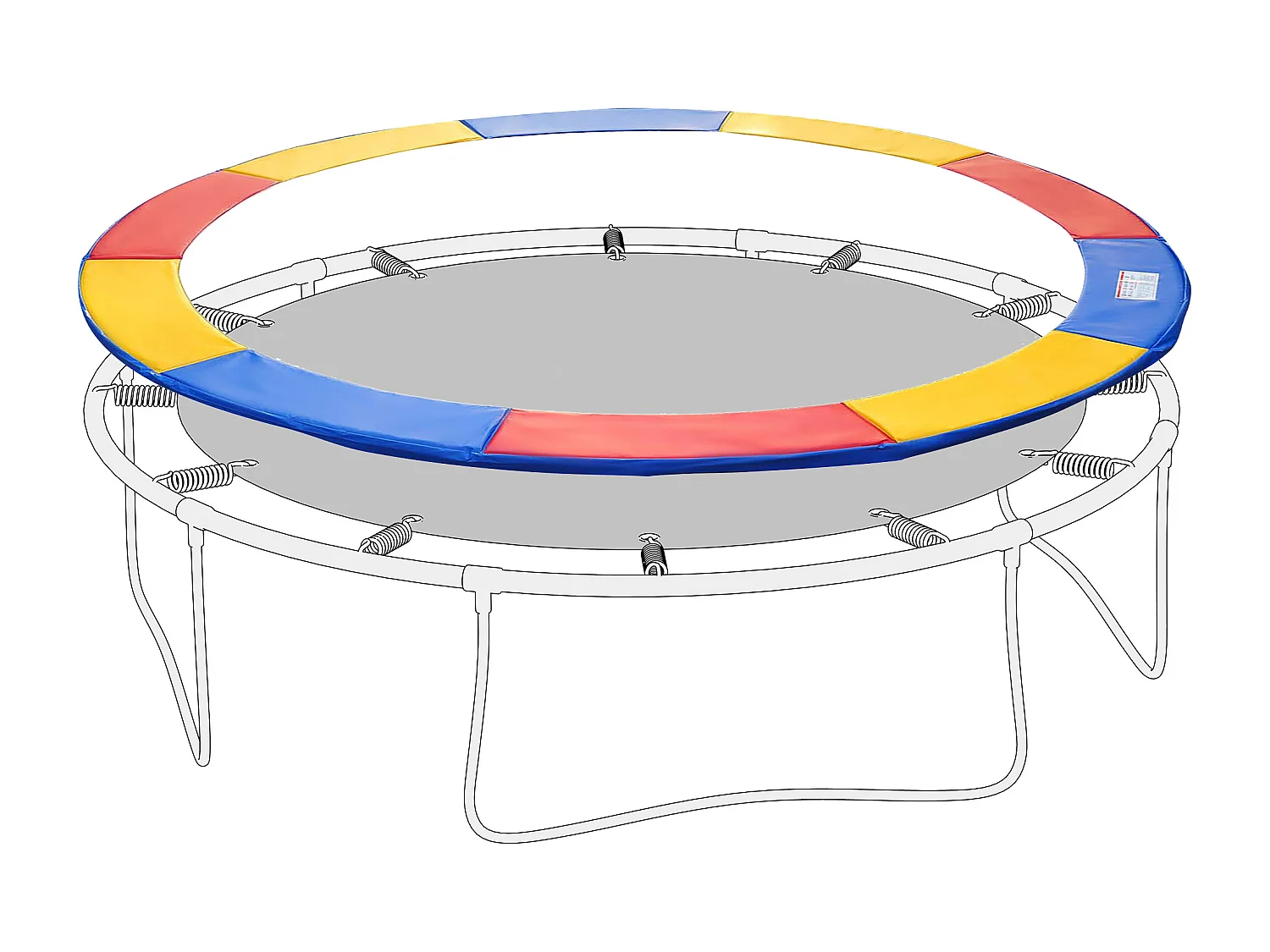Copertura imbottita bordo trampolino protezione pvc
