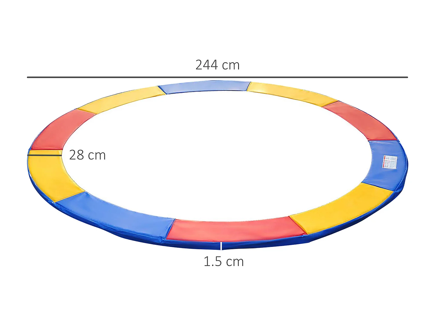 Copertura imbottita bordo trampolino protezione pvc