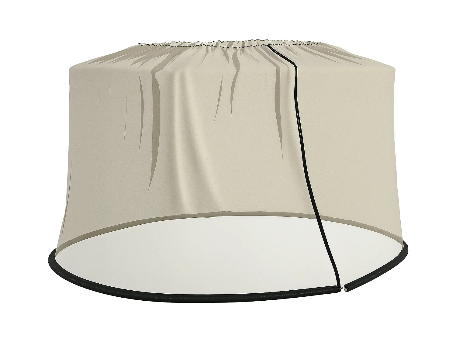 Tenda da sole 3x1.5m telescopica a parete avvolgibile beige