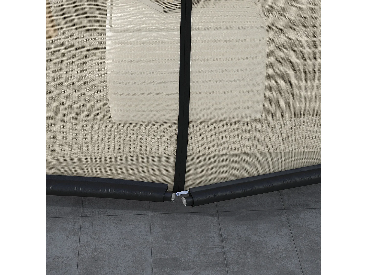 Tenda da sole 3x1.5m telescopica a parete avvolgibile beige