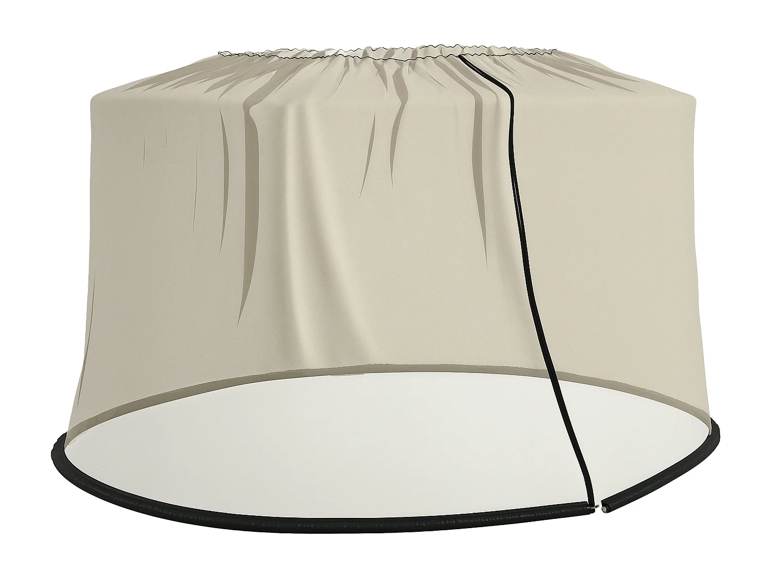 Tenda da sole 3x1.5m telescopica a parete avvolgibile beige