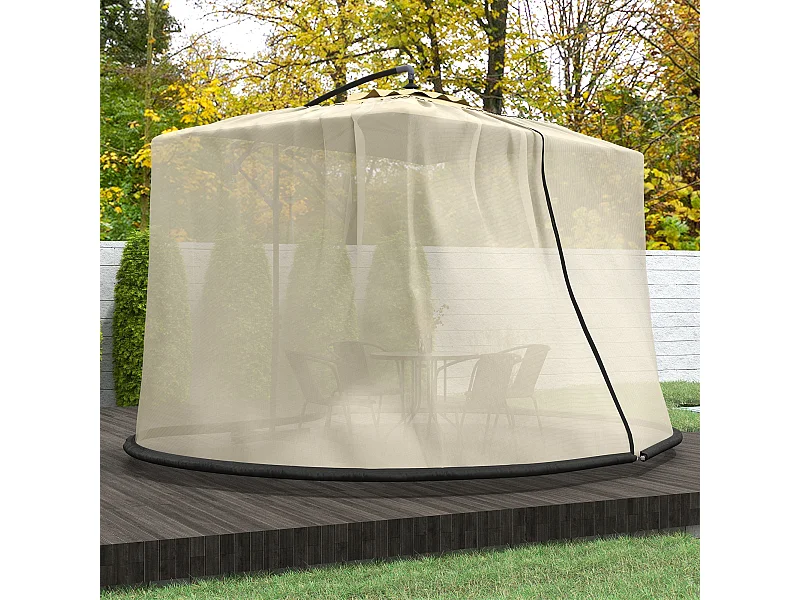 Tenda da sole 3x1.5m telescopica a parete avvolgibile beige
