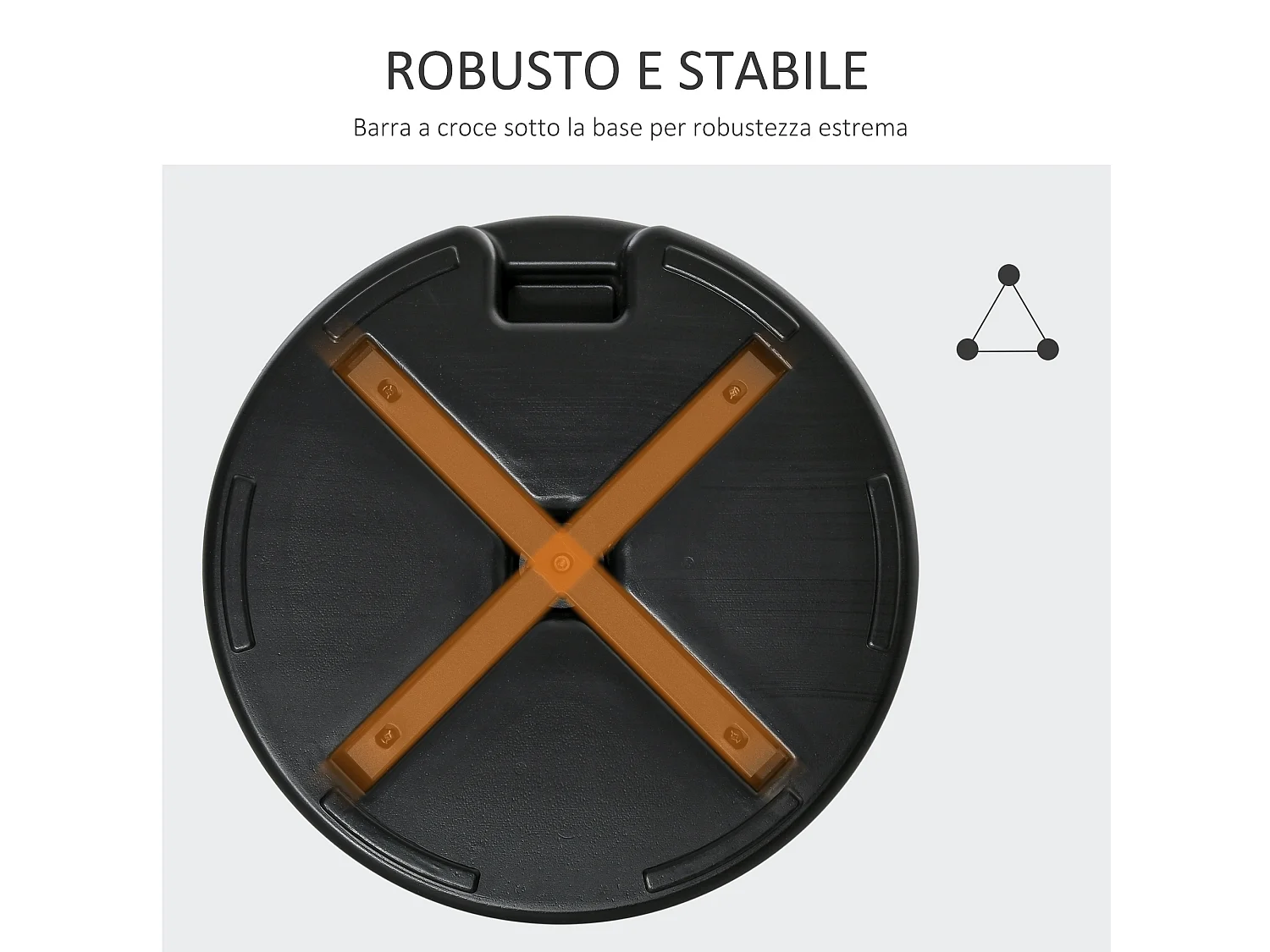 Tenda da sole avvolgibile a bracci con manovella 360x250cm crema