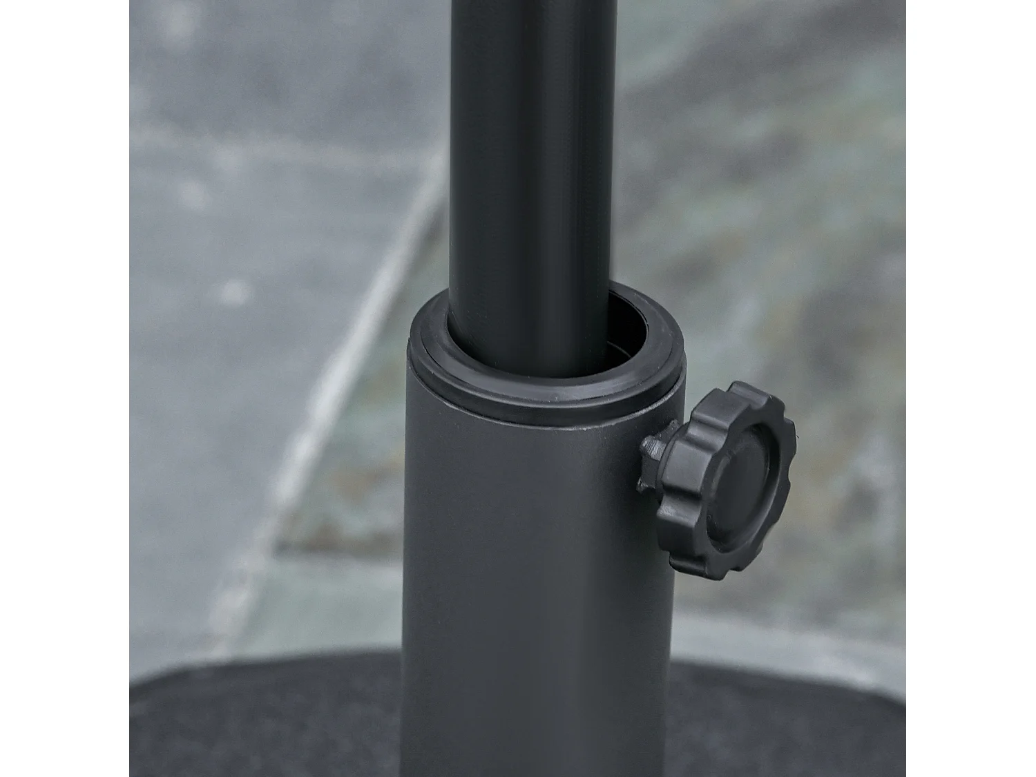 Tenda da sole avvolgibile a bracci con manovella 360x250cm crema