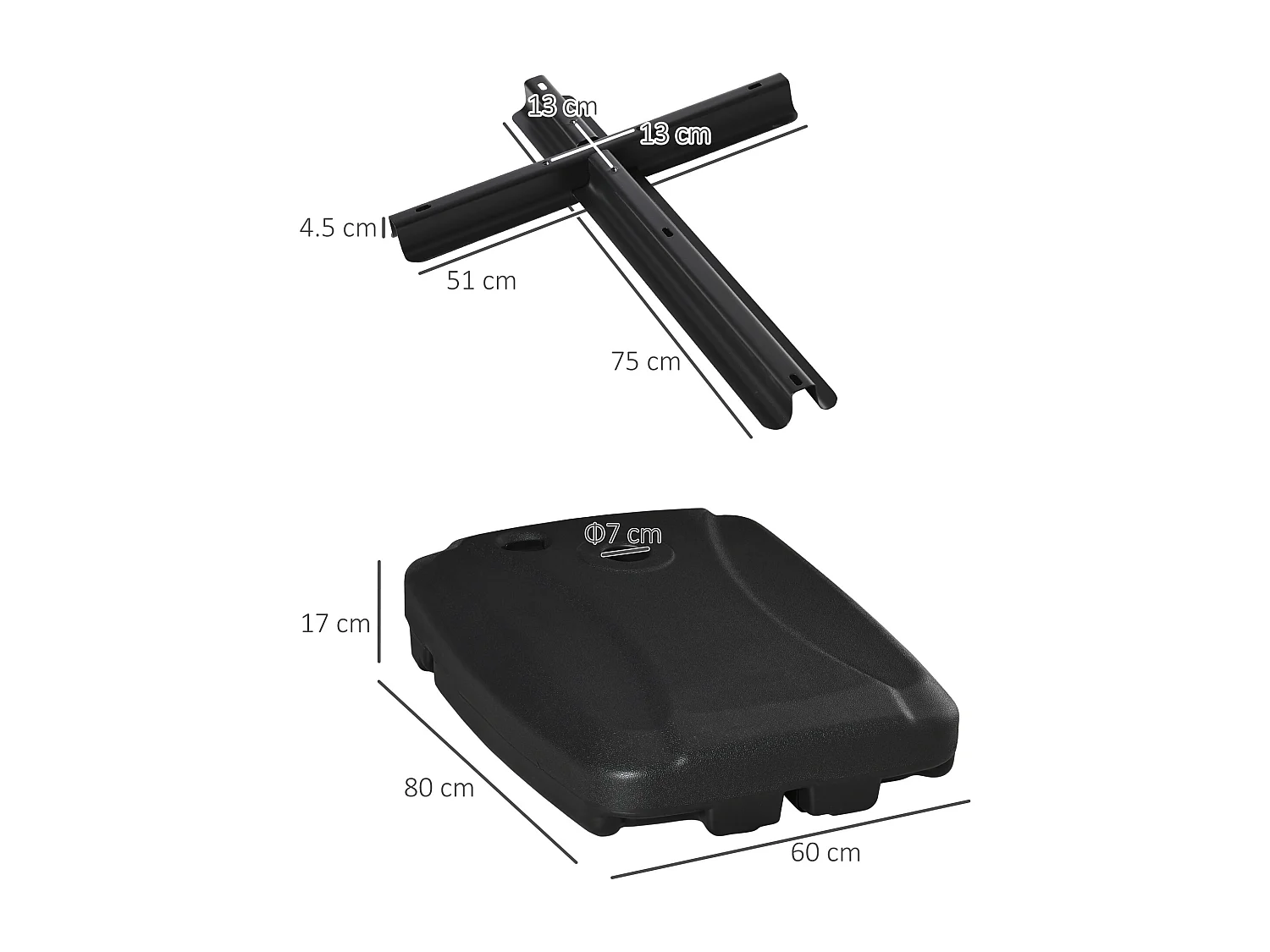 Tenda da sole 2x1.5m a manovella e telaio telescopico blu