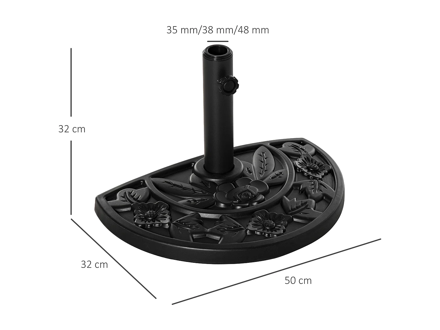 Set 4 pesi per gazebo in tessuto da riempire 15kg di sabbia
