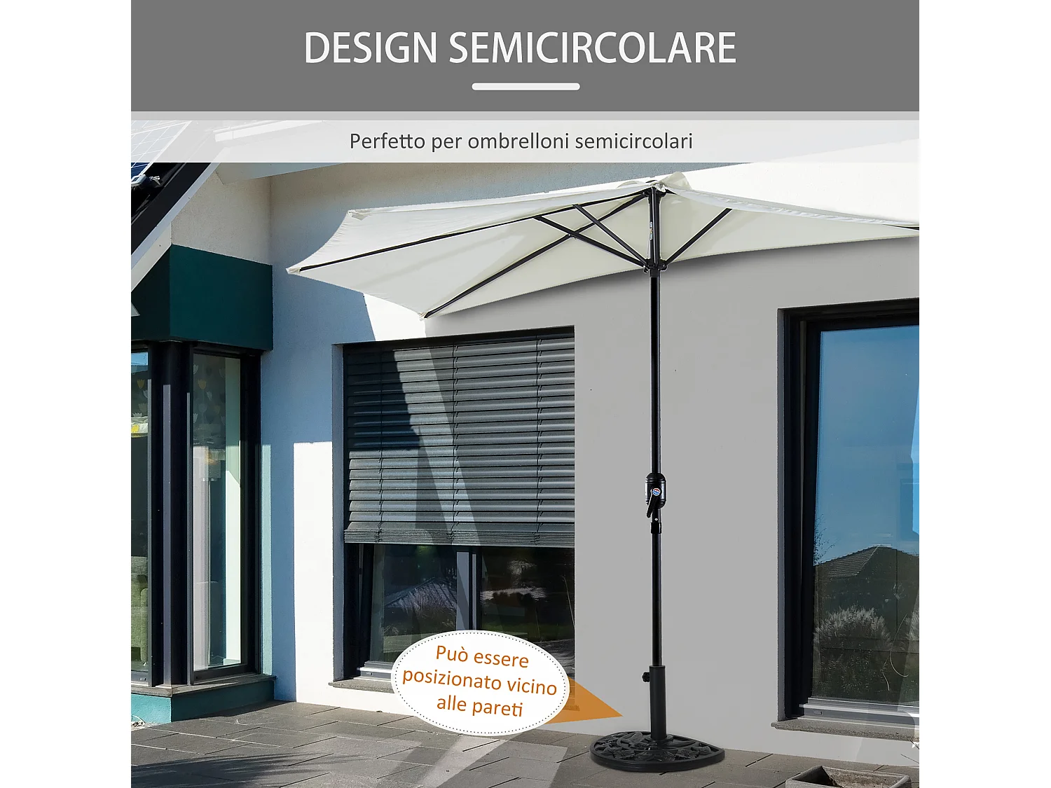 Set 4 pesi per gazebo in tessuto da riempire 15kg di sabbia