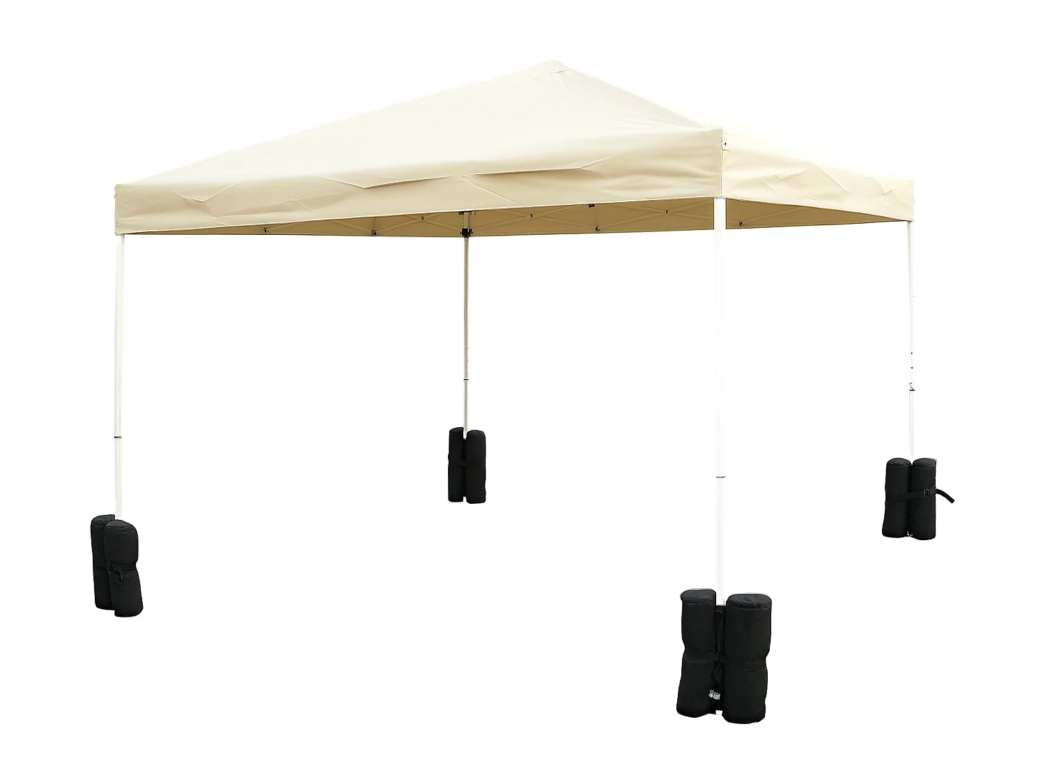 Zanzariera per ombrellone rotondo regolabile con cerniera beige