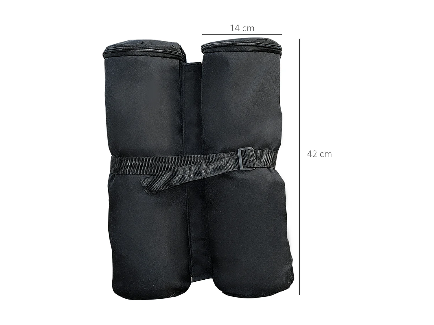 Zanzariera per ombrellone rotondo regolabile con cerniera beige