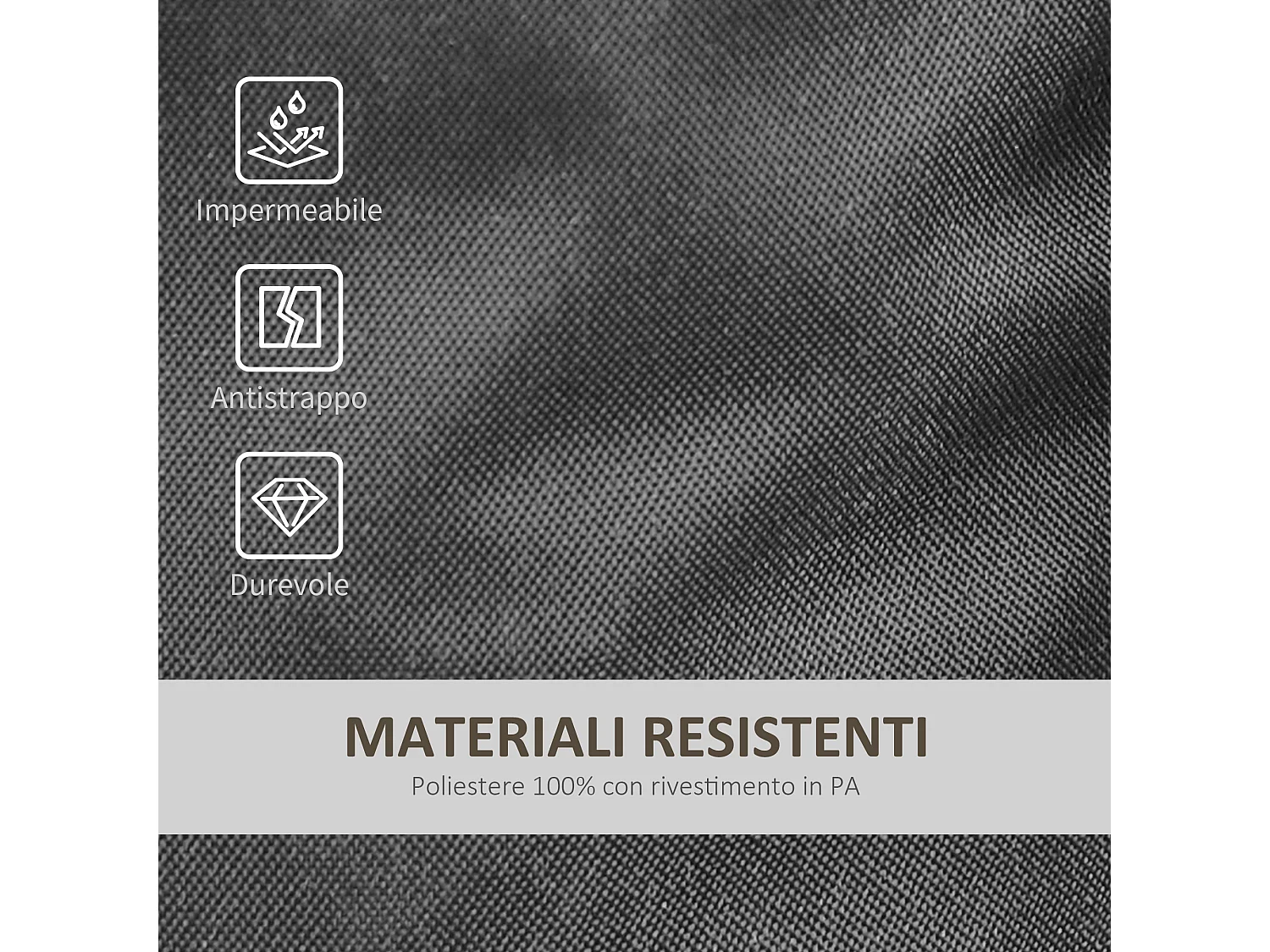 Zanzariera per ombrellone rotondo regolabile con cerniera beige