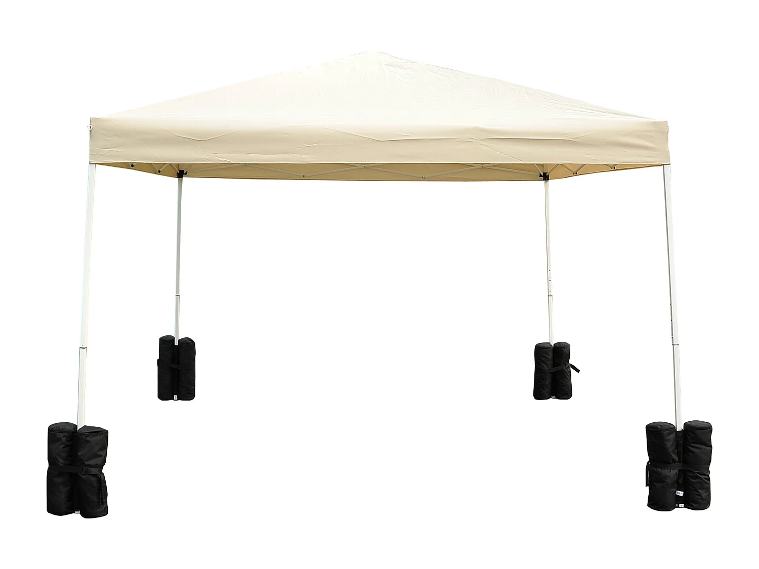 Zanzariera per ombrellone rotondo regolabile con cerniera beige