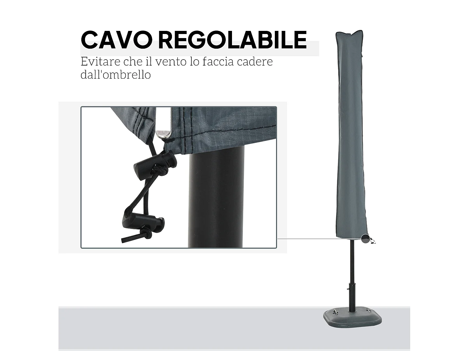 Copertura per gazebo da giardino 3x4m anti-uv in poliestere marrone