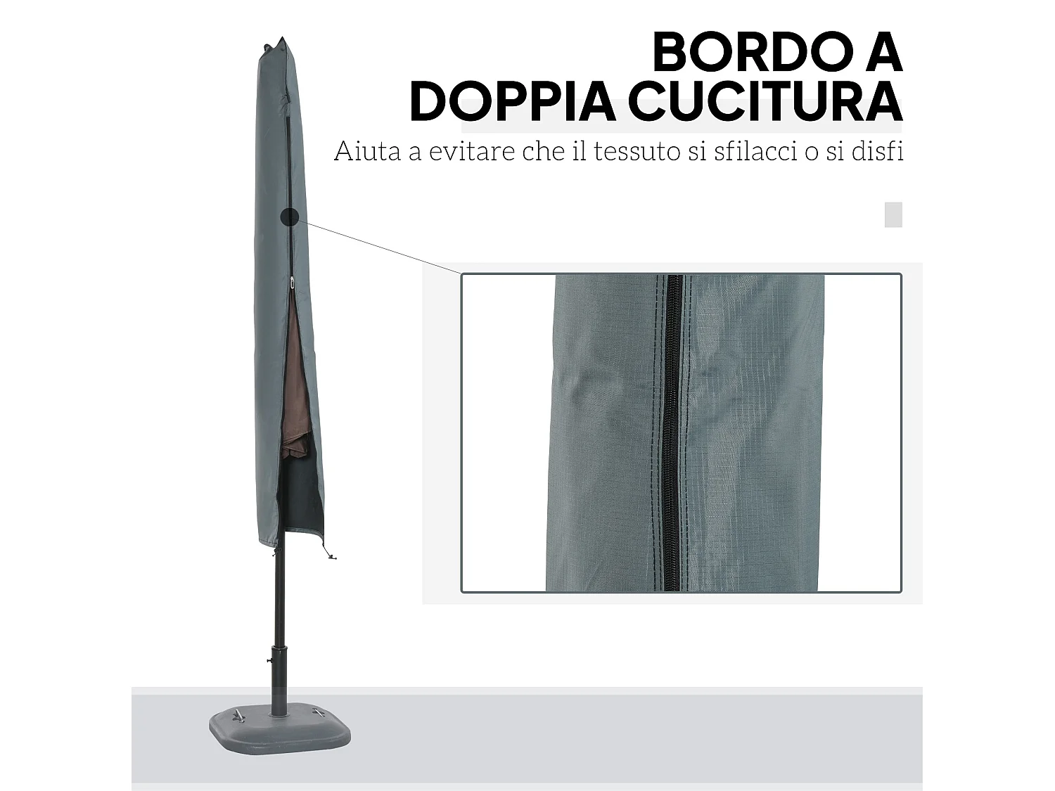 Copertura per gazebo da giardino 3x4m anti-uv in poliestere marrone