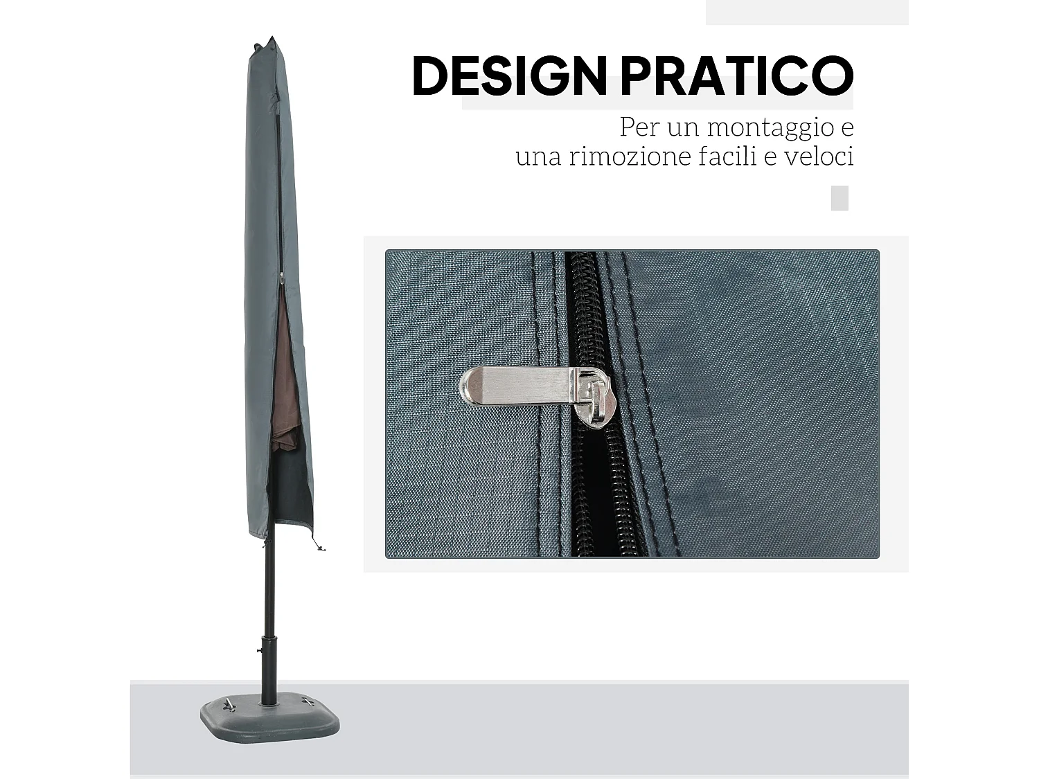 Copertura per gazebo da giardino 3x4m anti-uv in poliestere marrone