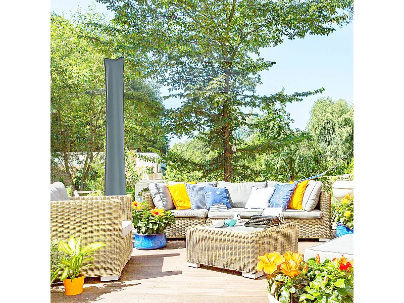 Copertura per gazebo da giardino 3x4m anti-uv in poliestere marrone