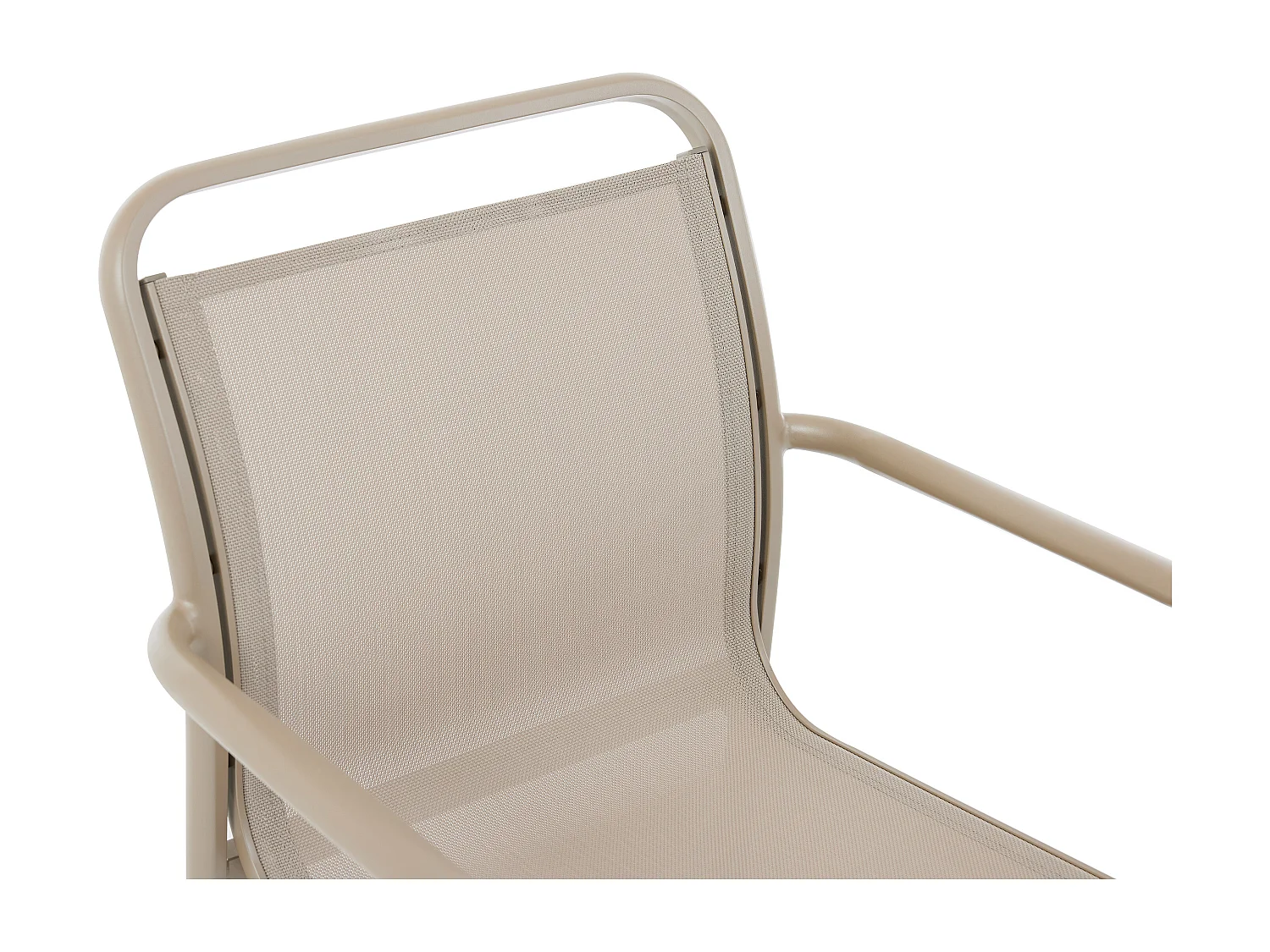 Salle à manger de jardin en aluminium : une table extensible L.205/286.5 cm et 8 fauteuils empilables - Taupe - VELYRA de MYLIA