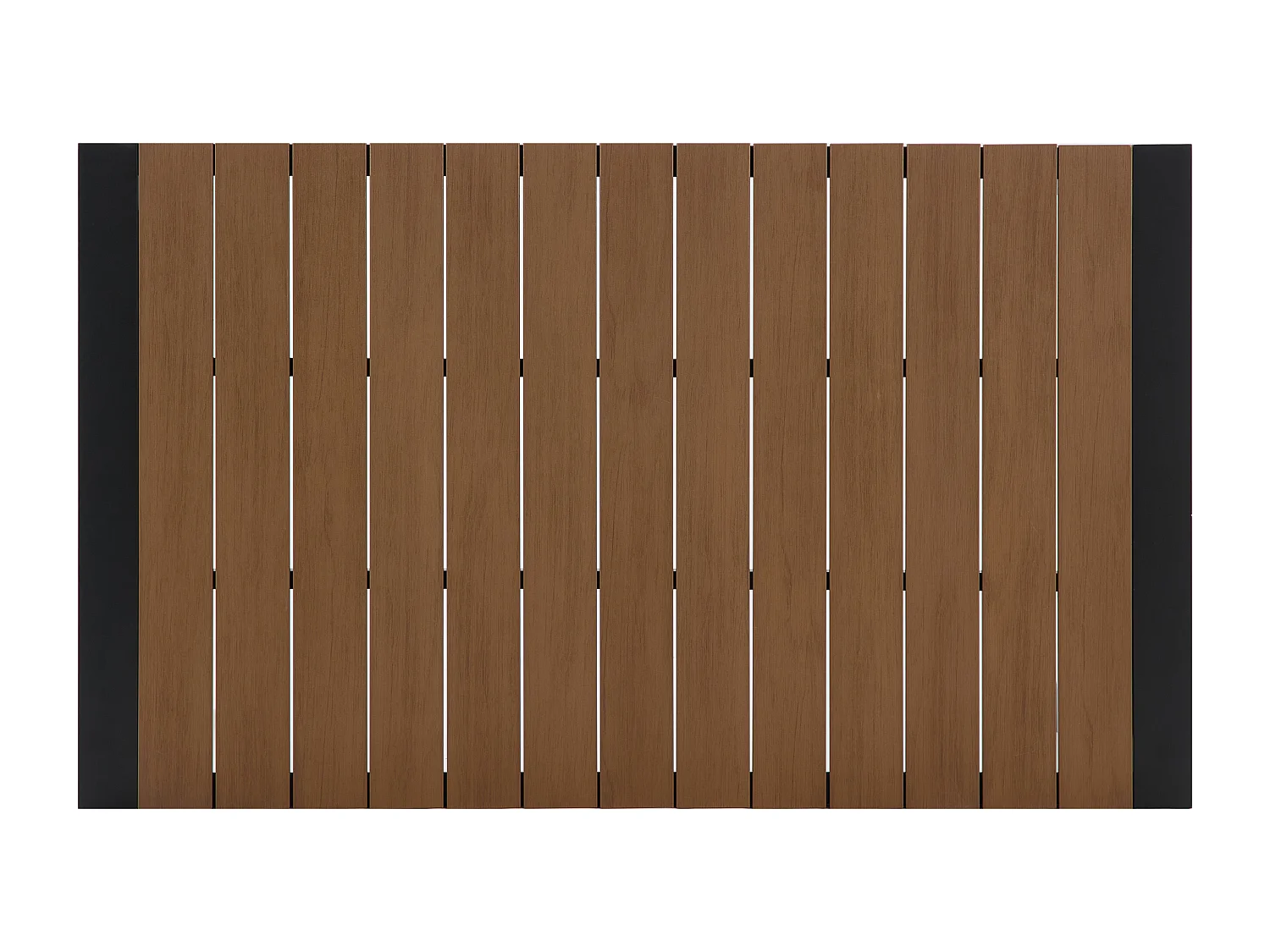 Salle à manger de jardin en aluminium : une table L.150 cm et 6 fauteuils empilables - Naturel clair et anthracite - NYROS de MYLIA