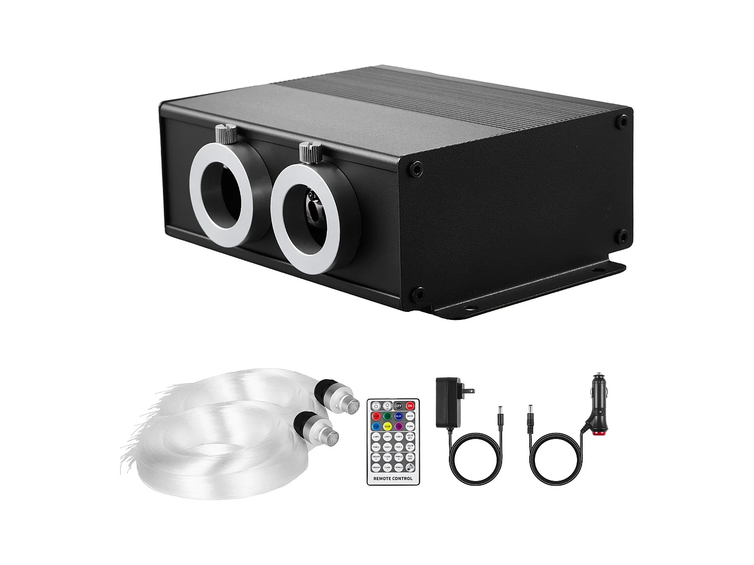 Kit Ciel de Toit Étoilé Voiture SucceBuy 900 PCS Lumières Plafond Fibre Optique Scintillante 0,76 mm 3 m 20 W, Contrôle par Application Bluetooth, Télécommande