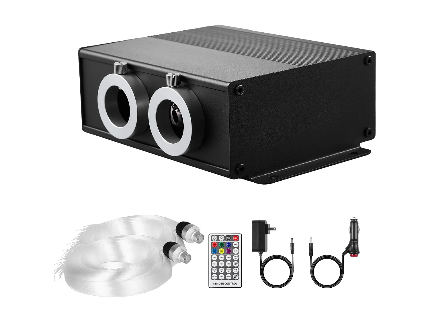 Kit Ciel de Toit Étoilé Voiture SucceBuy 900 PCS Lumières Plafond Fibre Optique Scintillante 0,76 mm 3 m 20 W, Contrôle par Application Bluetooth, Télécommande