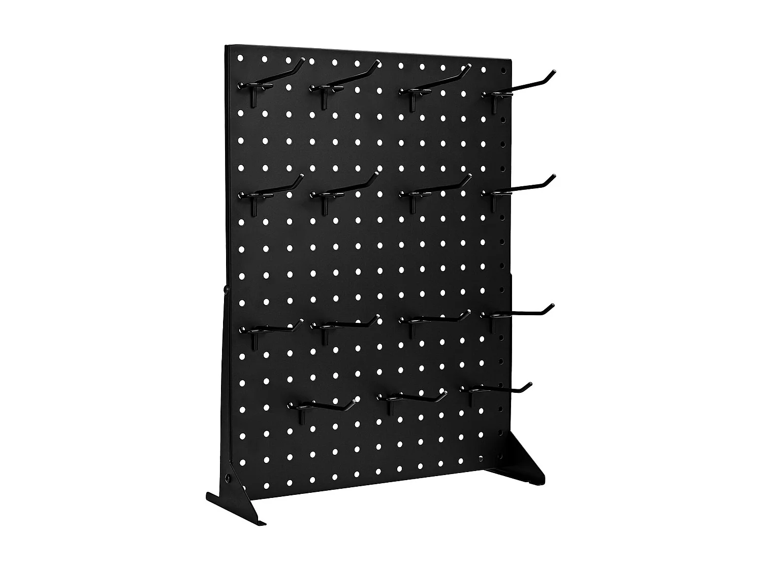 Présentoir Panneaux Perforés SucceBuy, 44 x 33,5 cm, Lot de 2, Avec 30 Crochets, Charge 5 kg, Panneau Perforé de Rangement Acier Laminé à Froid Épais