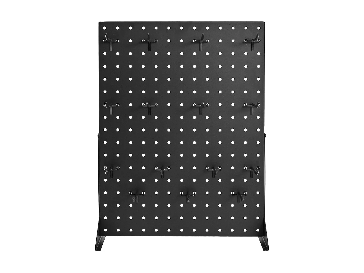 Organizador de Paneles Perforados SucceBuy, 44 x 33,5 cm, con 15 Ganchos, Capacidad de Carga 5 kg, Panel Perforado de Almacenamiento de Acero Laminado