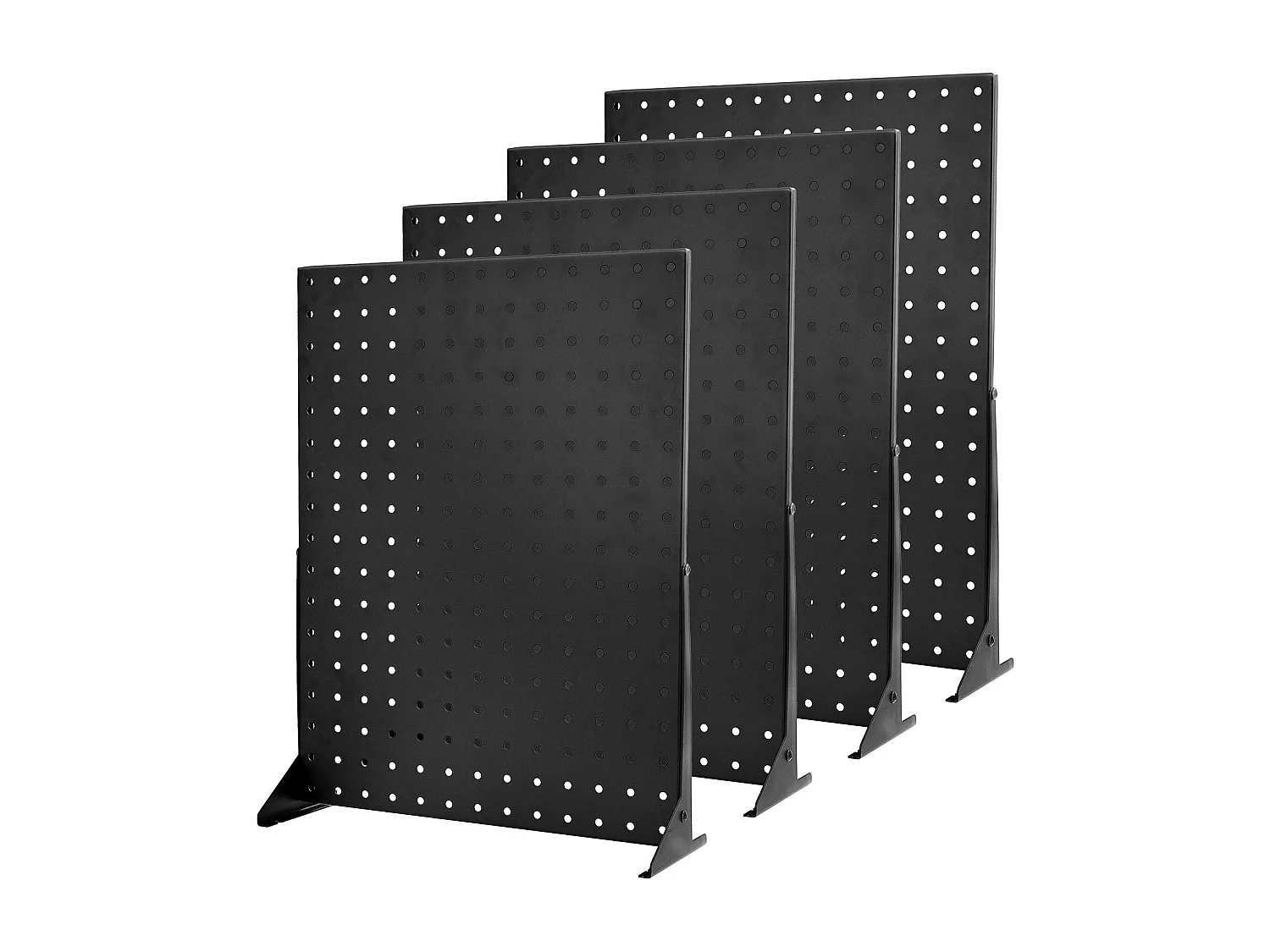 Présentoir Panneaux Perforés SucceBuy, 44 x 33,5 cm, Lot de 4, Capacité de Charge 5 kg, Panneau Perforé Organiseur de Rangement Acier Laminé à Froid Épais