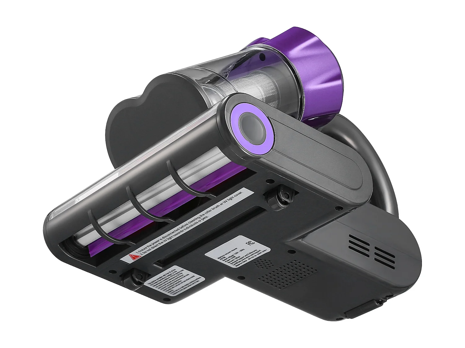 Aspirapolvere per Materassi Antiacaro SucceBuy 550 W, Aspirapolvere a Mano con Aspirazione Potente 18 kPa, Doppio Serbatoio Polvere, Filtro HEPA e Riscaldamento