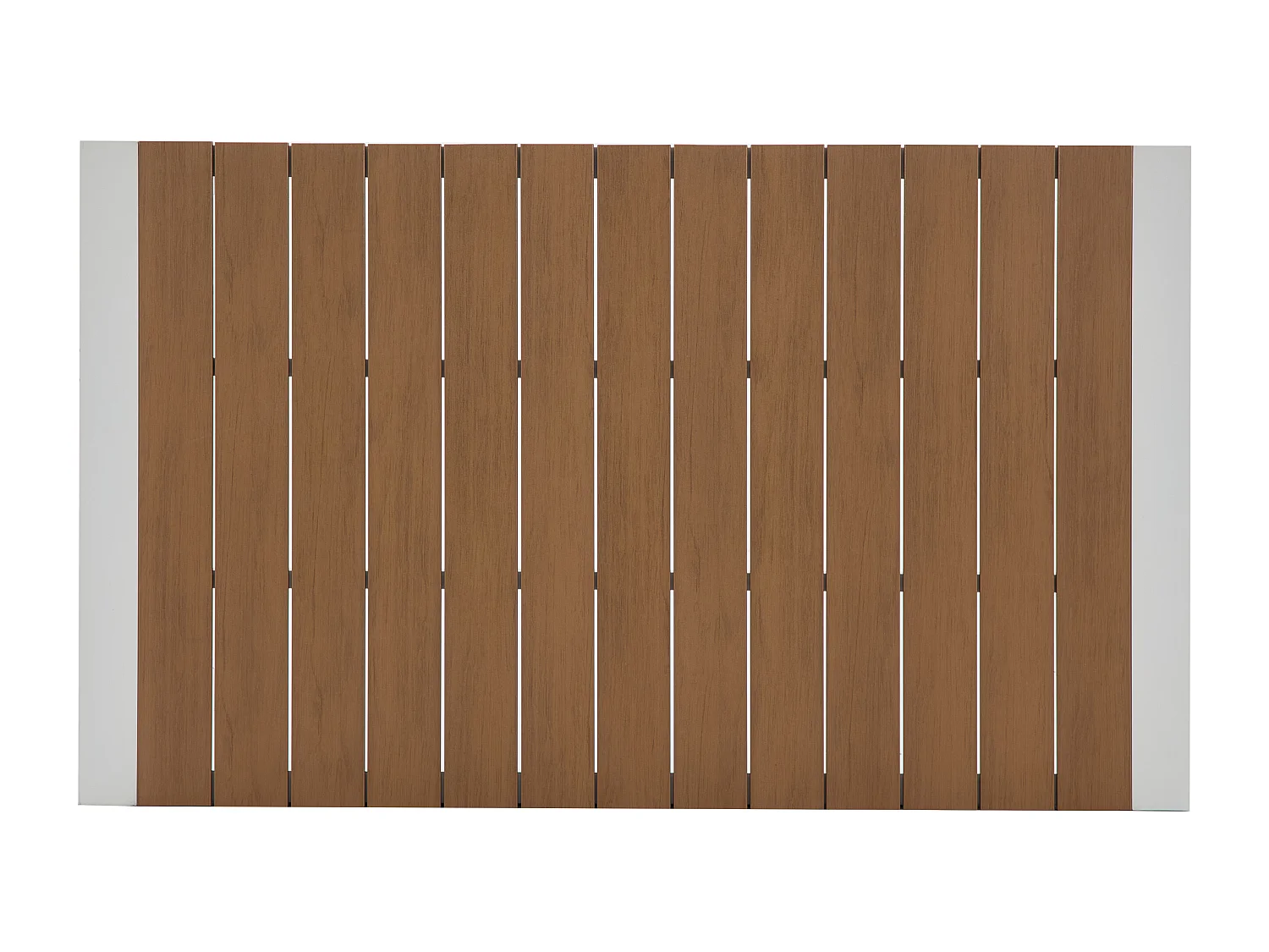 Salle à manger de jardin en aluminium et corde tressée : une table L.150 cm et 6 fauteuils - Naturel clair et blanc - MISSO de MYLIA