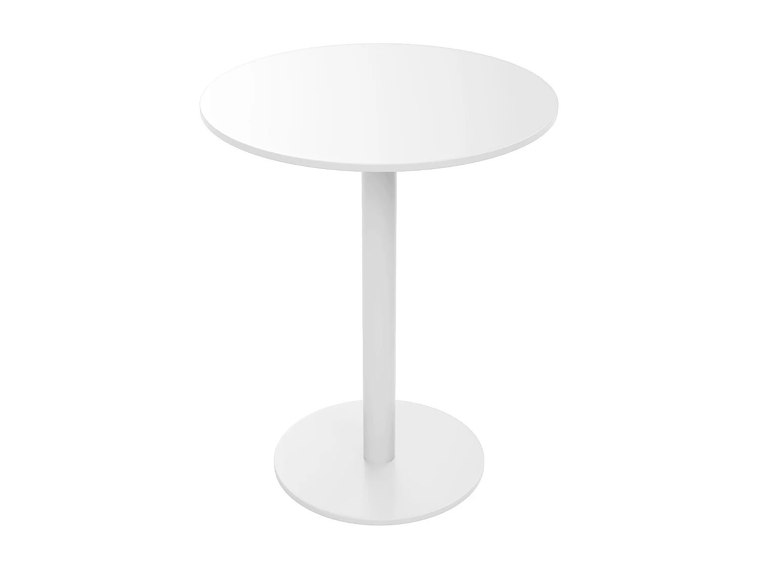 Sala da pranzo da giardino in metallo e resina intrecciata: un tavolo D.60 cm e 2 poltrone impilabili - Beige - NIOU di MYLIA