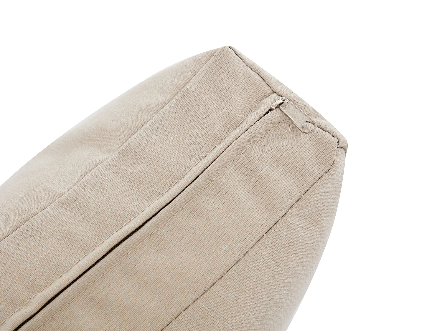 Salon de jardin en aluminium et corde : un canapé 3 places, 2 fauteuils et 1 table basse - Noir avec coussins beiges - HELYSI de MYLIA