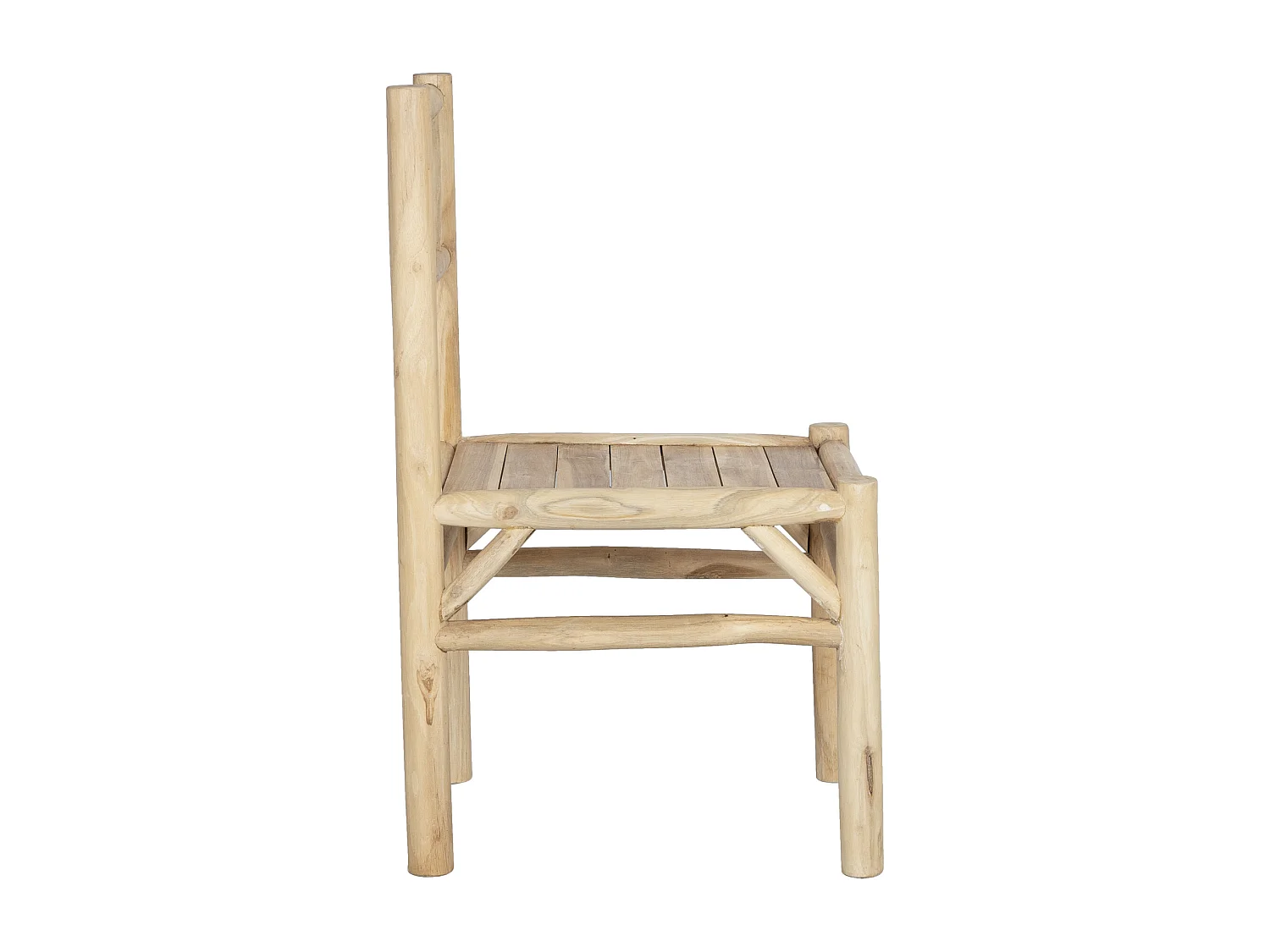 Conjunto de 2 cadeiras de jardim em teca - Natural claro - TULUM da MYLIA