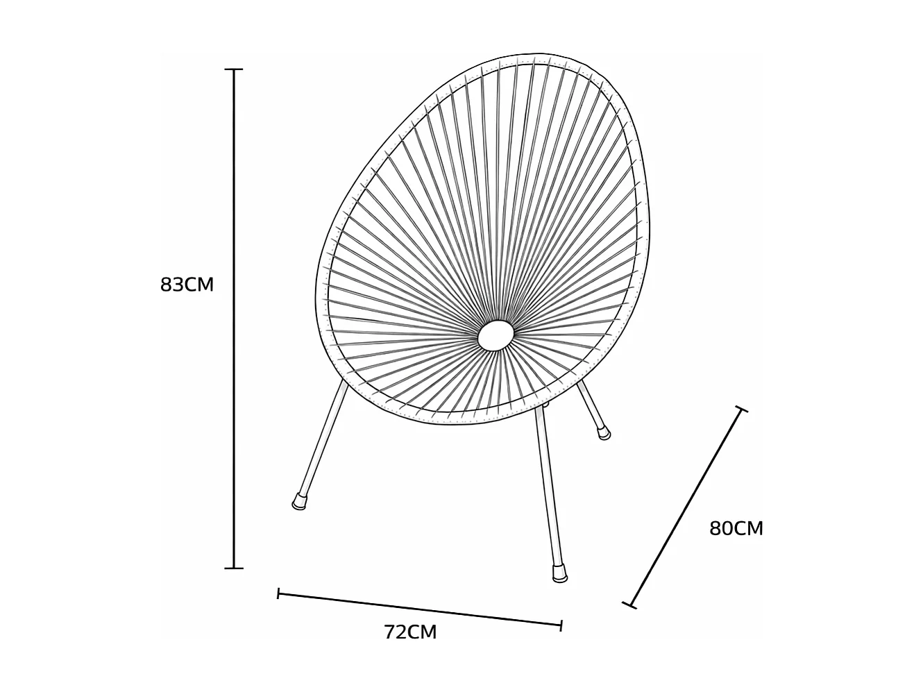 Lot de 2 fauteuils de jardin en fils de résine tressés - Naturel clair - ALIOS III de MYLIA