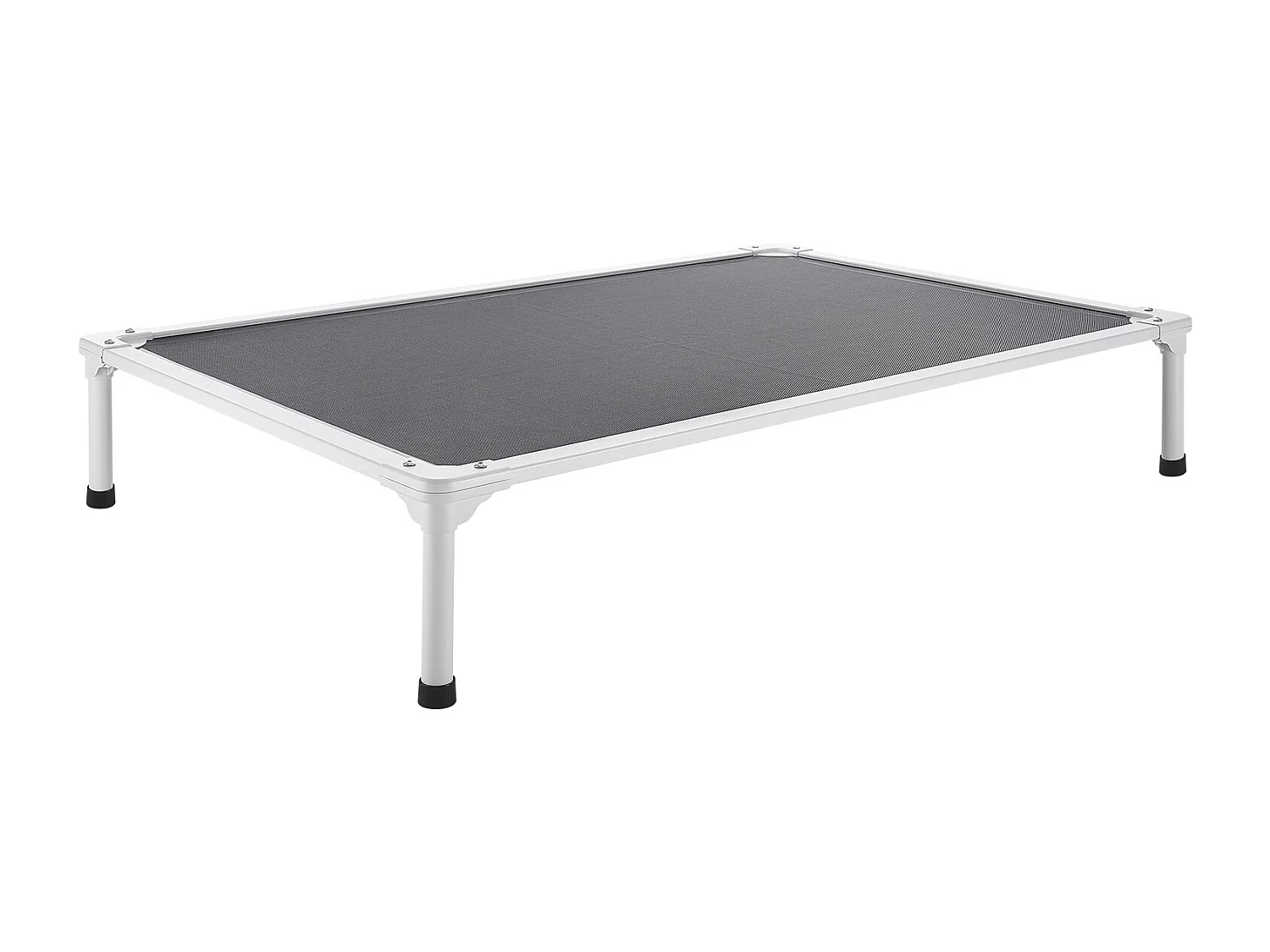 Verhoogd Bed SucceBuy voor Honden, Veldbed voor Huisdieren met Aluminium Buizenframe en Ademend Gaas, XL, Grijs