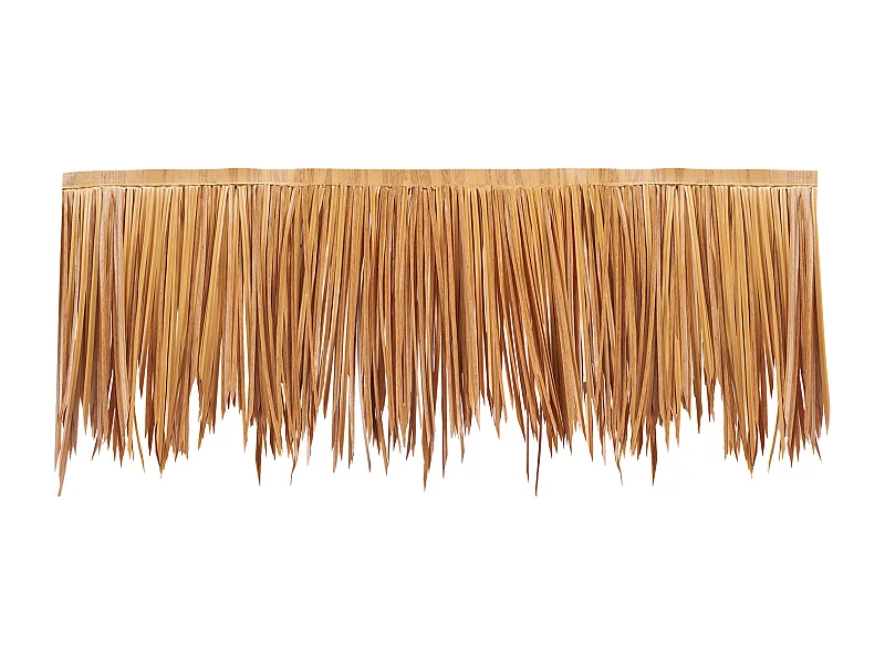 Toiture en Chaume Artificielle SucceBuy, 0,4 x 5 m, Rouleau de Chaume Style Mexicain, Jupe de Toit de Bar en Cabane, Résistant à la Chaleur, pour Terrasse