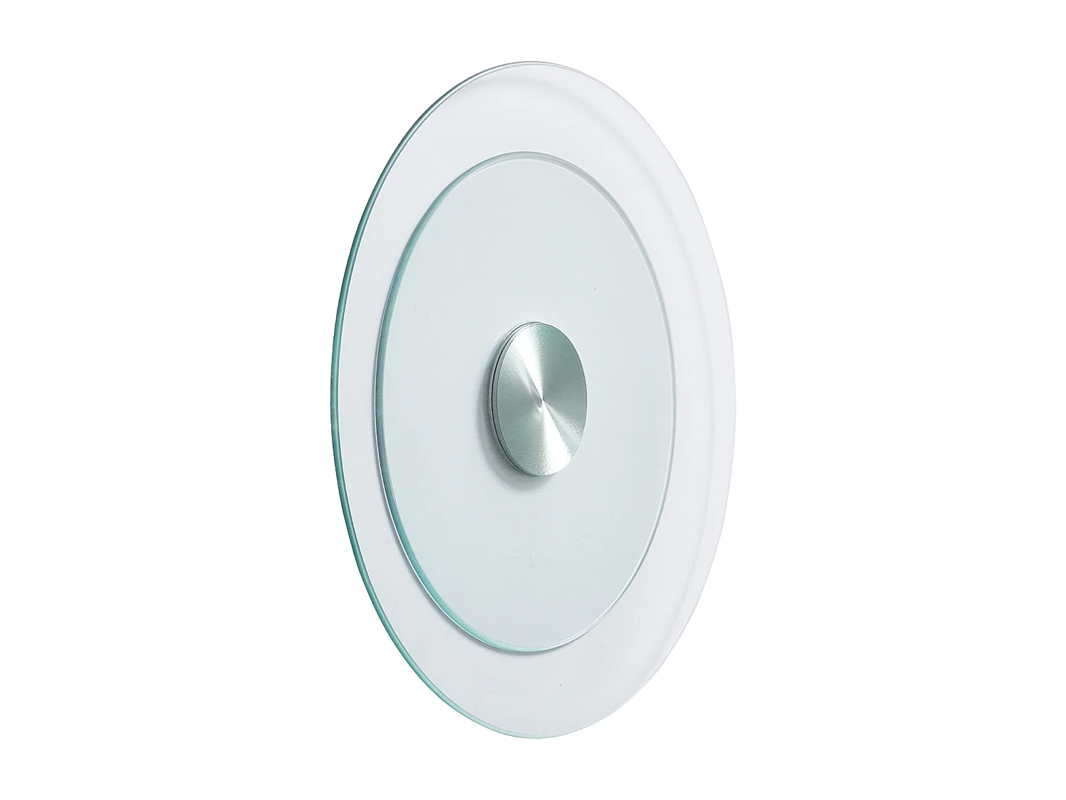 Ronde Draaitafel SucceBuy voor Tafel, 51 cm, 360° Draaibaar Dienblad, Tafelstuk van Transparant Gehard Glas, voor Banketten