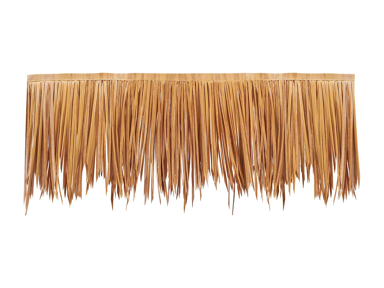 Toiture en Chaume Artificielle SucceBuy, 0,5 x 5 m, Rouleau de Chaume Style Mexicain, Jupe de Toit de Bar en Cabane, Résistant à la Chaleur, pour Terrasse