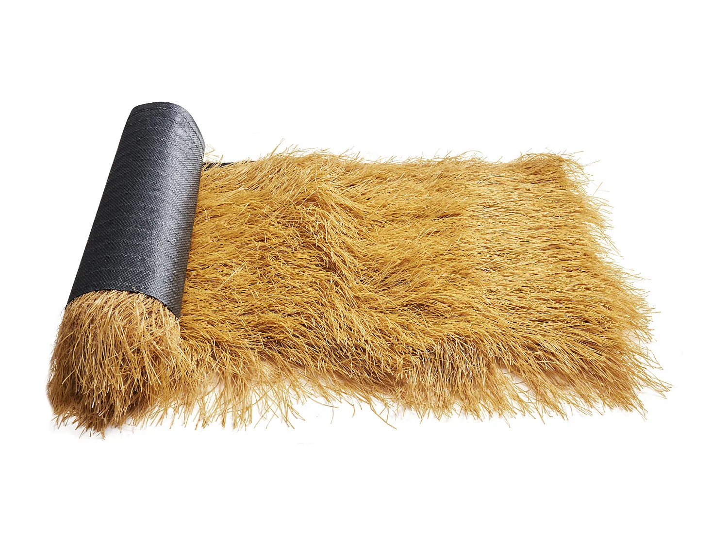 Toiture en Chaume Artificielle SucceBuy, 0,5 x 6 m, Rouleau de Chaume Artificiel, Tapis de Toit de Bar Cabane, Résistant à la Chaleur, pour Terrasse, Piscine
