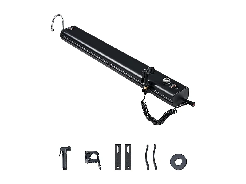 Dach-Wassertank SucceBuy 26.5L, Hochkapazitäts Aluminium Tank mit Druckanschluss, 2 Spritzschutz und T-Nut