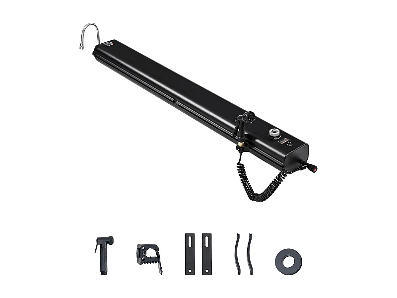 Réservoir d'eau SucceBuy pour Galerie de Toit de 30L, Réservoir Multi-Distributeur en Aluminium avec Pare-Éclaboussures, Fente en T