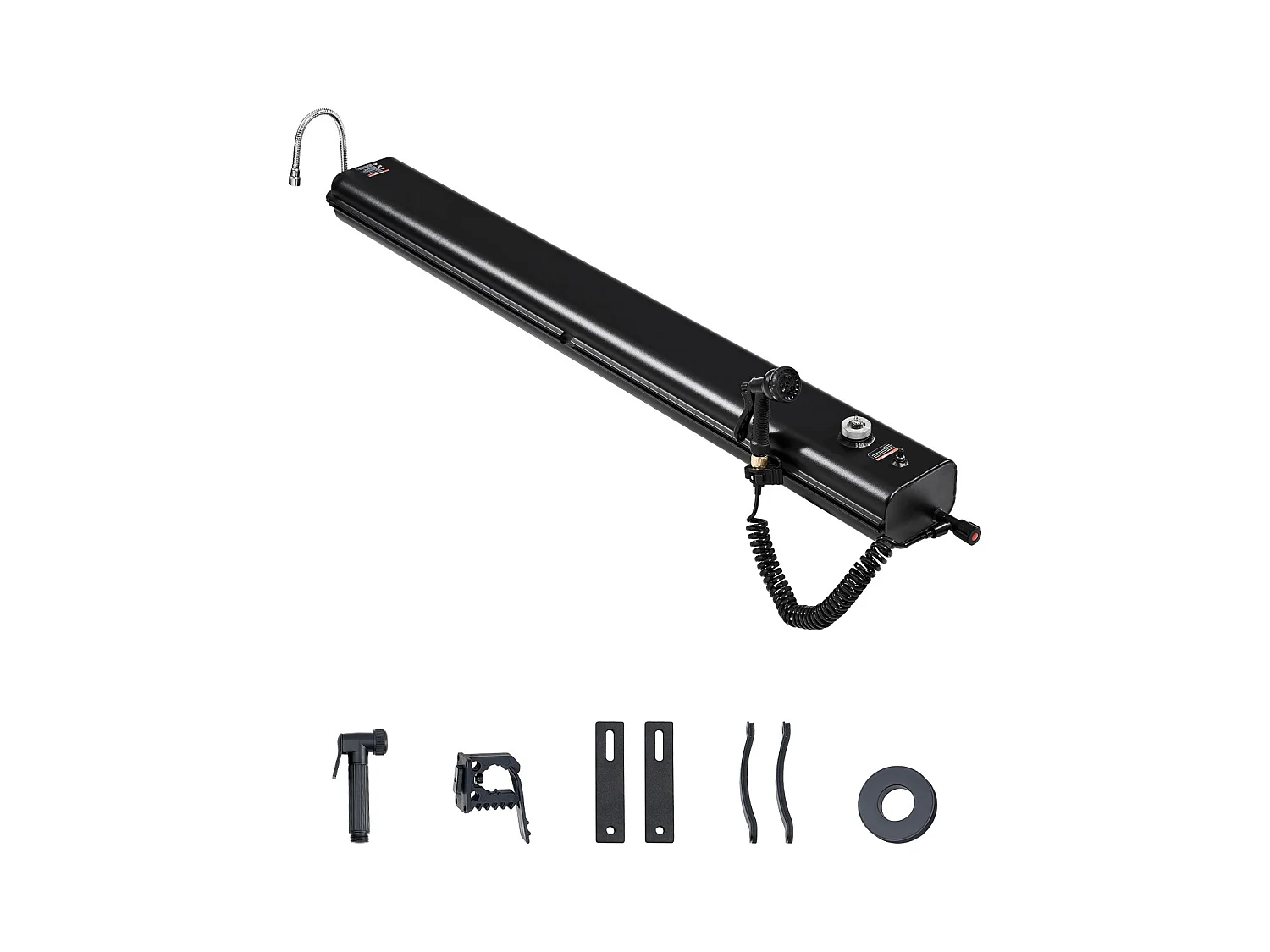 Réservoir d'eau SucceBuy pour Galerie de Toit de 30L, Réservoir Multi-Distributeur en Aluminium avec Pare-Éclaboussures, Fente en T