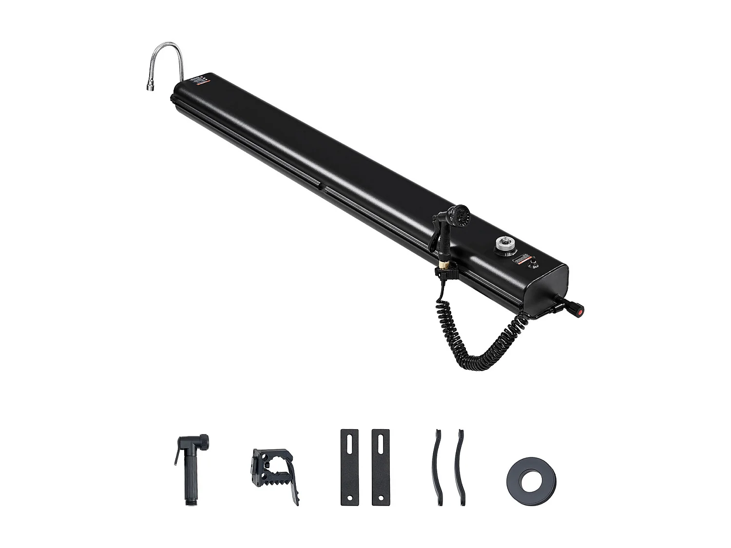 Réservoir d'eau SucceBuy pour Galerie de Toit de 30L, Réservoir Multi-Distributeur en Aluminium avec Pare-Éclaboussures, Fente en T