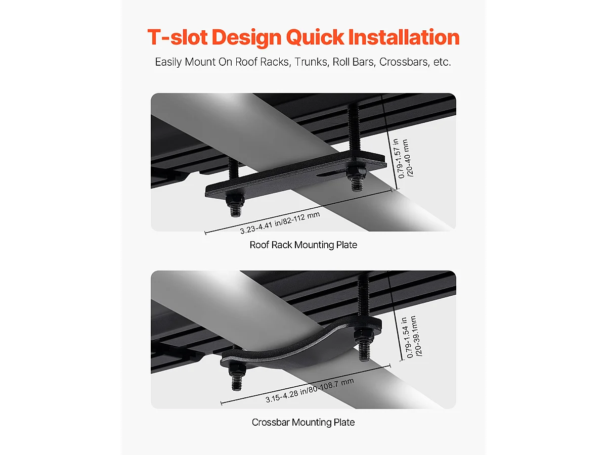 Réservoir d'eau SucceBuy pour Galerie de Toit de 30L, Réservoir Multi-Distributeur en Aluminium avec Pare-Éclaboussures, Fente en T