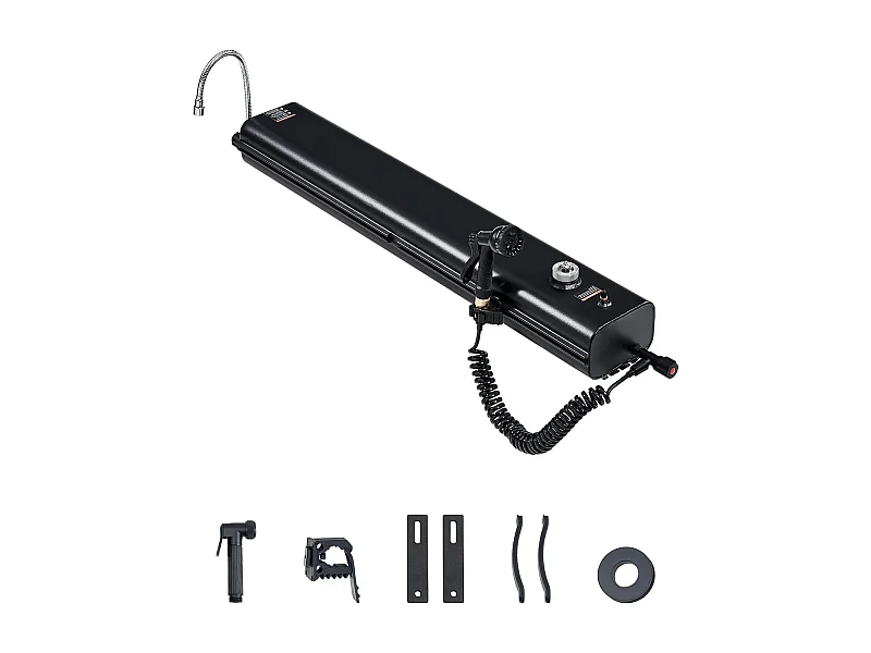 Serbatoio d'Acqua per Tetto SucceBuy da 17L, Serbatoio Multi-Distributore in Alluminio per Esterni con Pannelli Anti-Schizzi e Scanalatura a T