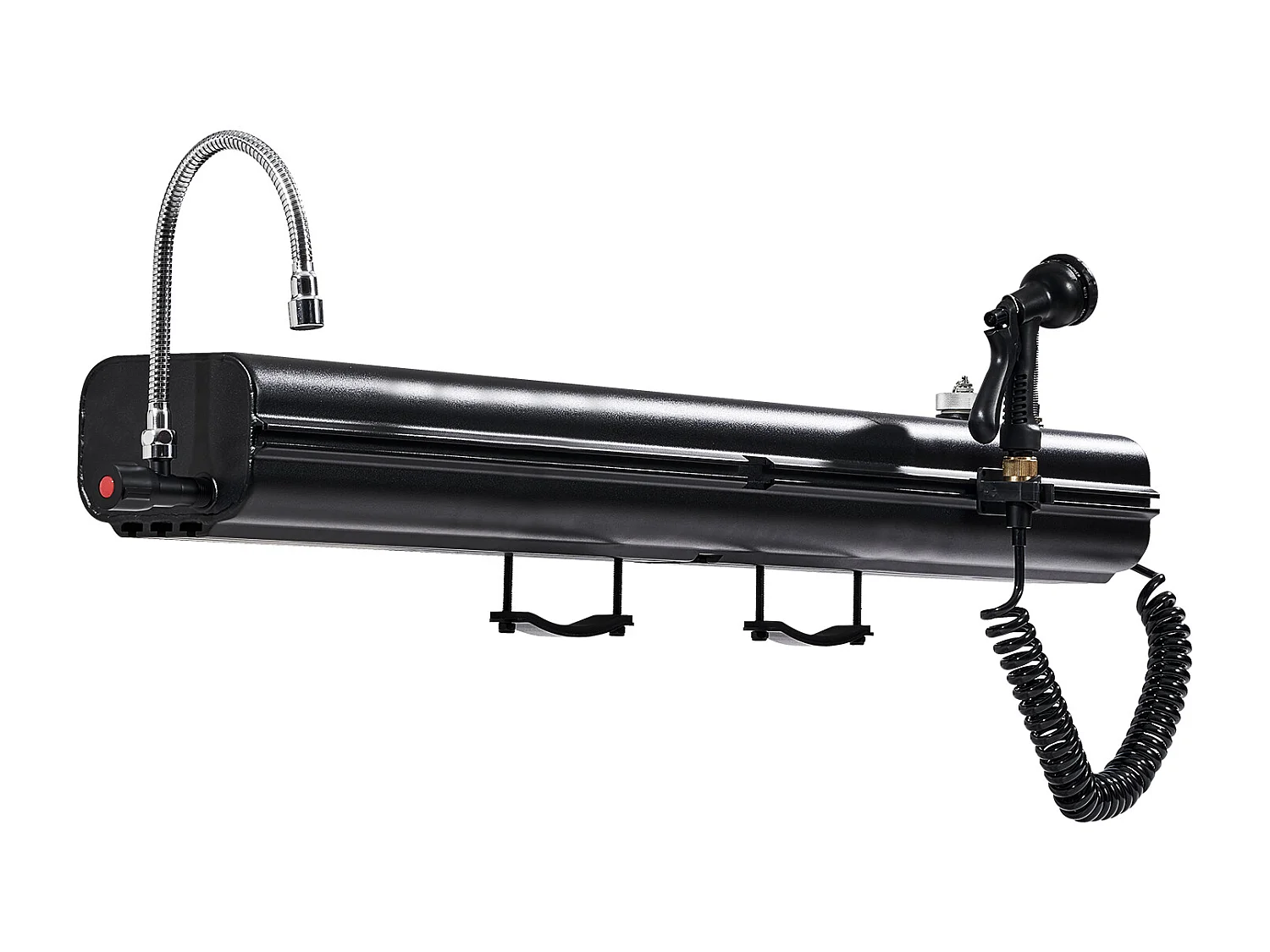 Réservoir d'eau de Toit SucceBuy de 17L, Réservoir Multi-Distributeur en Aluminium pour Extérieur avec Panneaux Anti-Éclaboussures et Rainure en T