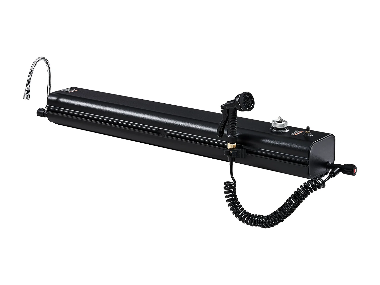 Réservoir d'eau de Toit SucceBuy de 17L, Réservoir Multi-Distributeur en Aluminium pour Extérieur avec Panneaux Anti-Éclaboussures et Rainure en T