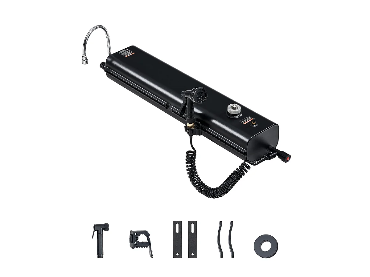 Réservoir d'eau SucceBuy pour Galerie de Toit, Capacité de 15L, Réservoir Extérieur Multi-Distribution avec 2 Panneaux Anti-Éclaboussures