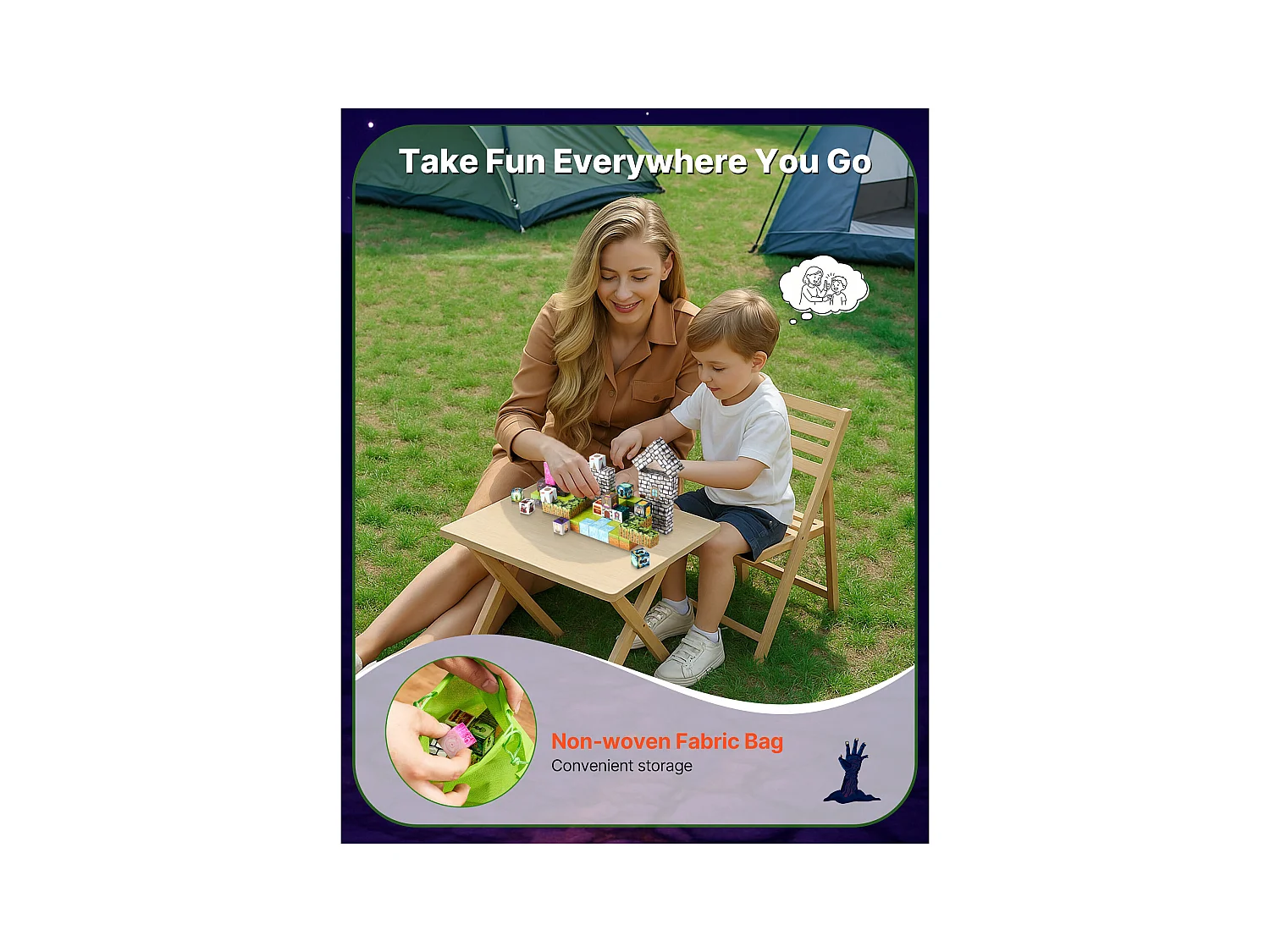 Construction Magnétique Enfant SucceBuy, 100 PCS Blocs de Construction Magnétiques, pour Cadeau d'Anniversaire, de Noël, les Garçons et Filles de 3 Ans et Plus